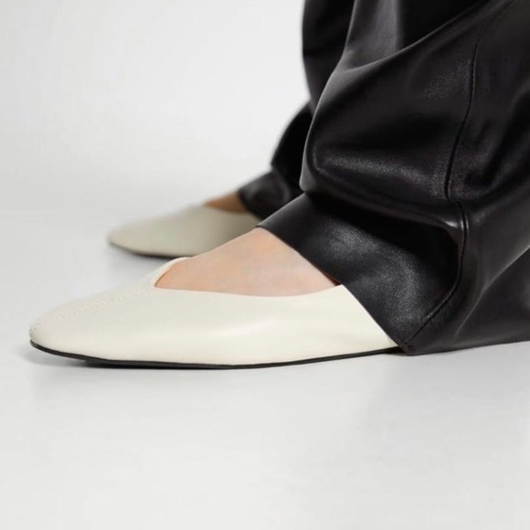 Airfit Butter Soft Cream Color Leather Ballet Flats EU 38 - Picture 8 of 12